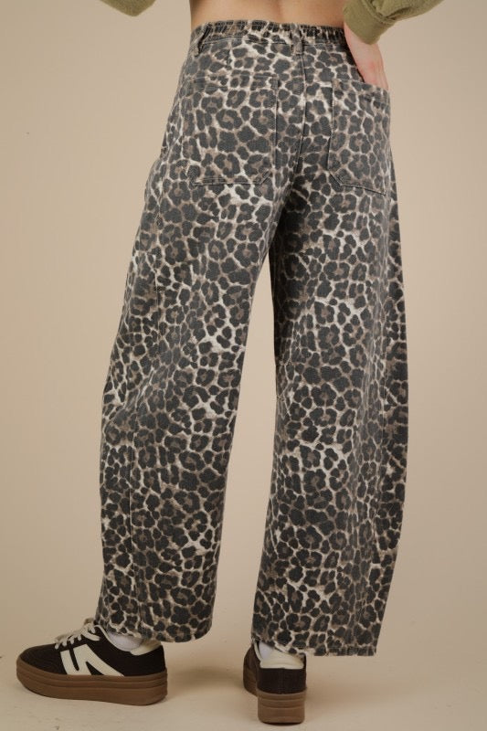 Jeans barrel animal print