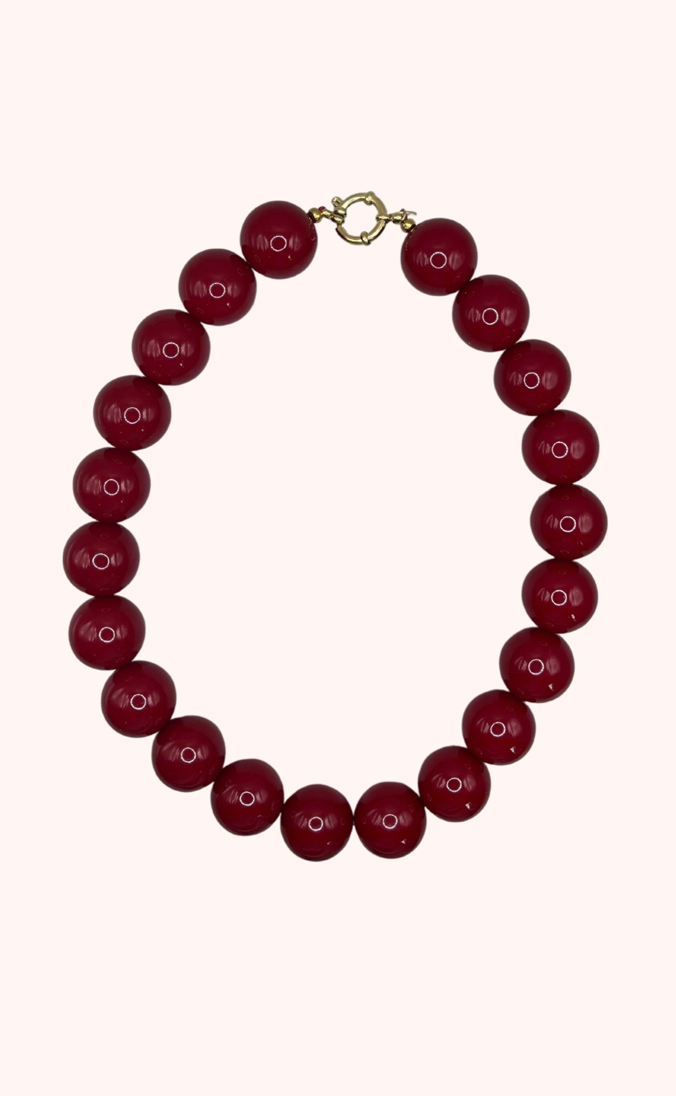 Collar de cuentas XL en colores vibrantes