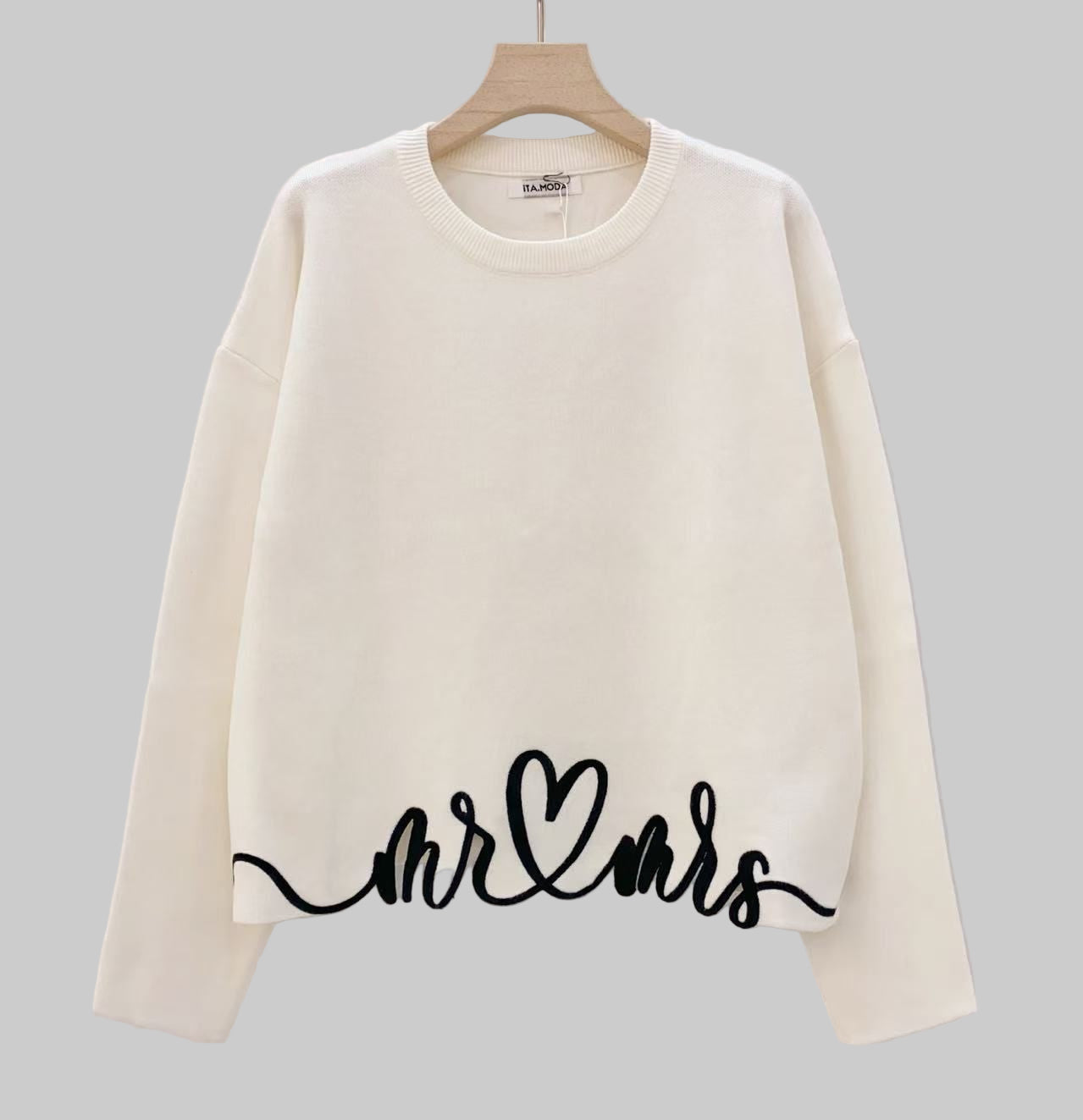 Suéter bordado Mr&Mrs
