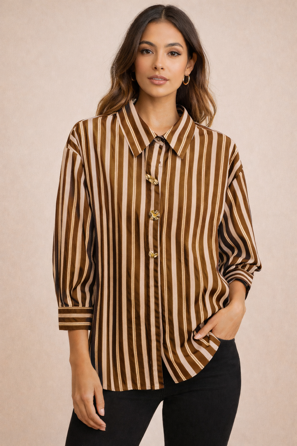 Camisa rayas botones