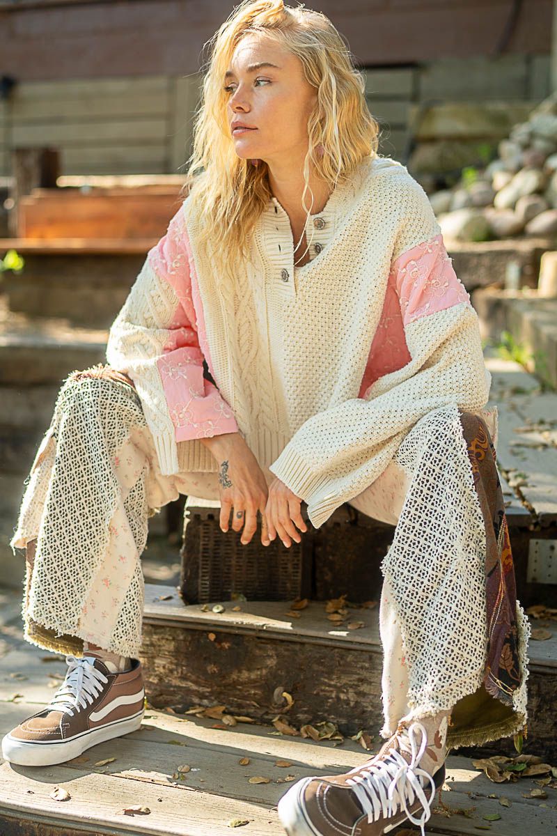 Suéter Oversized con Mangas en contraste