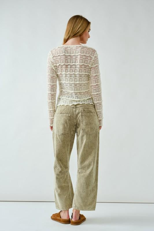 Blusa de Encaje Beige