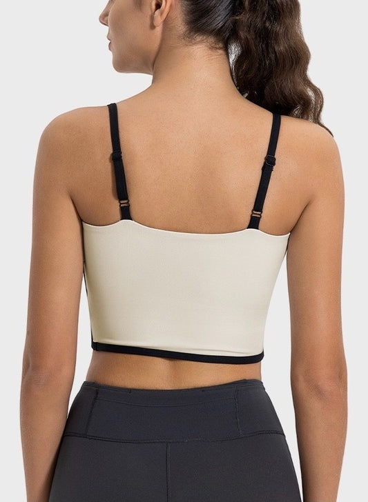 Top bicolor con tirantes