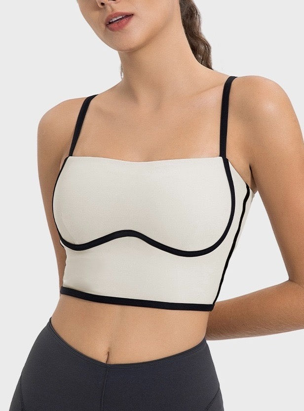 Top bicolor con tirantes