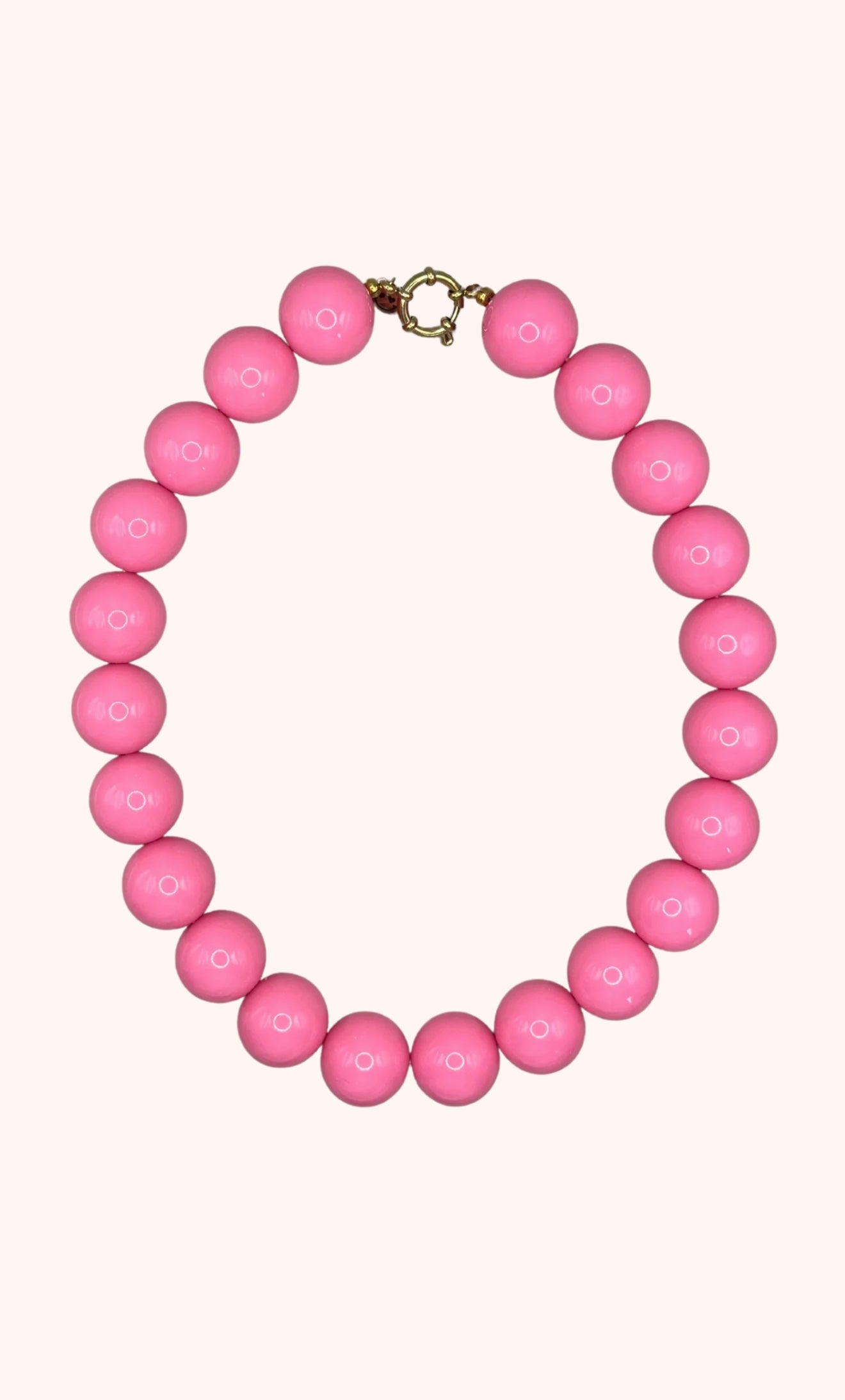 Collar de cuentas XL en colores vibrantes