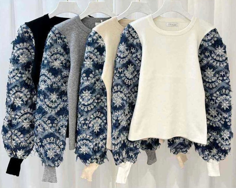 Suéter Casual Denim