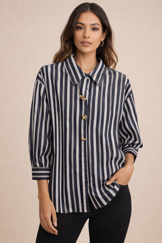 Camisa rayas botones